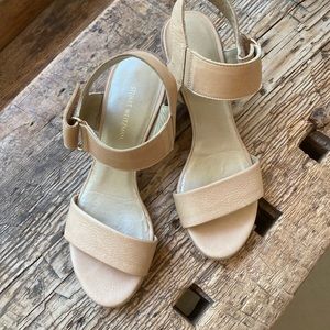 Stuart Weitzman leather block heel sandal